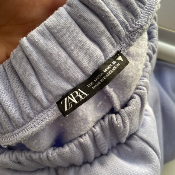 Zara Purple Plush Jogging Pants - Picture 3 of 3
